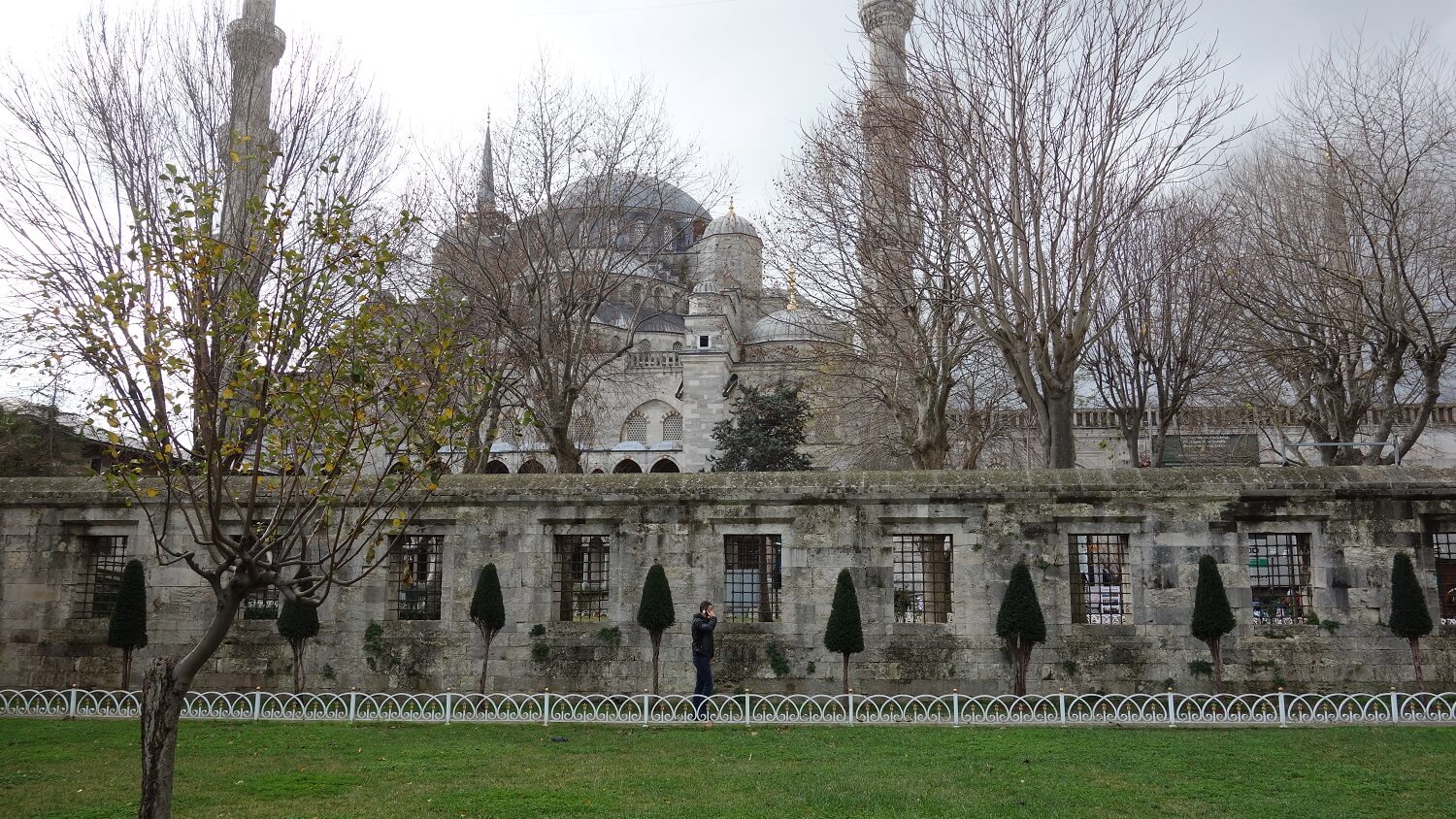 Голубая мечеть зимой