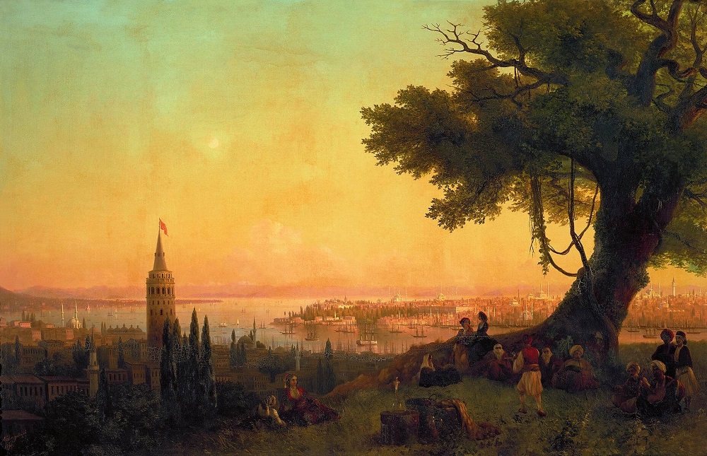 Галатская башня на картине Айвазовского