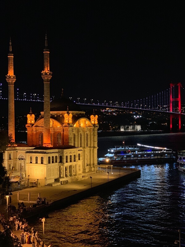 Ночной Ортакёй в Стамбуле